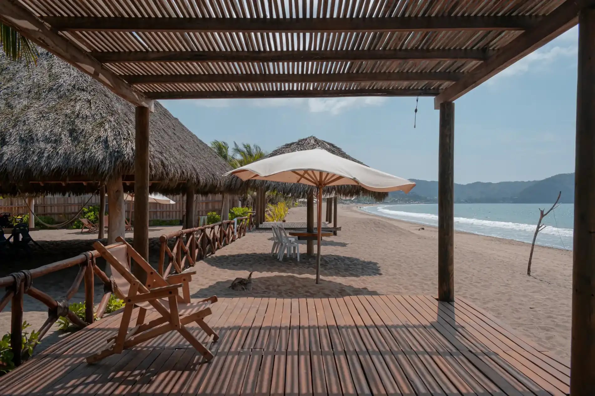 Terraza con acceso directo a la playa